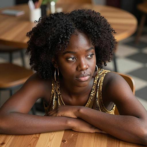 Portrait of a Young Black Woman