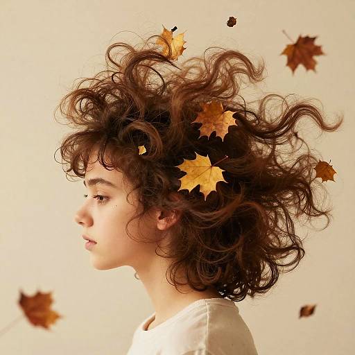 Surreal Hair to Autumn Leaves Transformation
