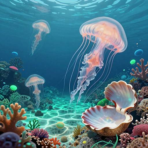 Enchanting Underwater Coral Reef Scene