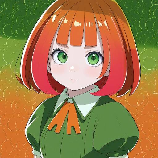 Illustration of Amanda o'neill, little witch academia in the style of Tsuji santa