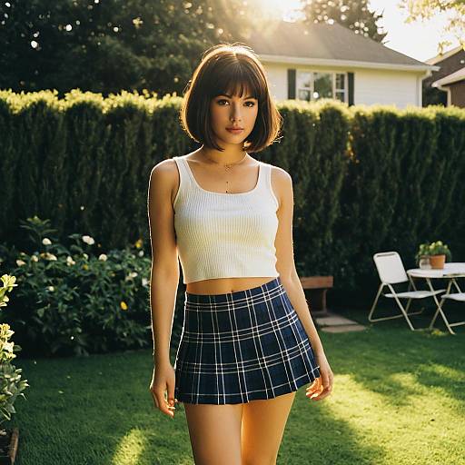 Nostalgic 90s Fashion in Golden Hour