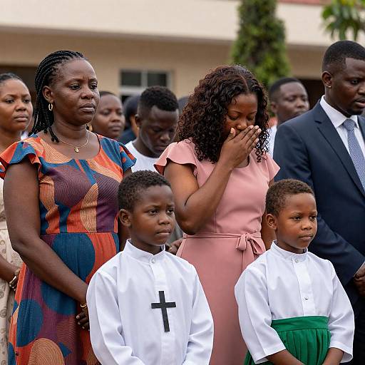 Emotive Religious Ceremony Gathering