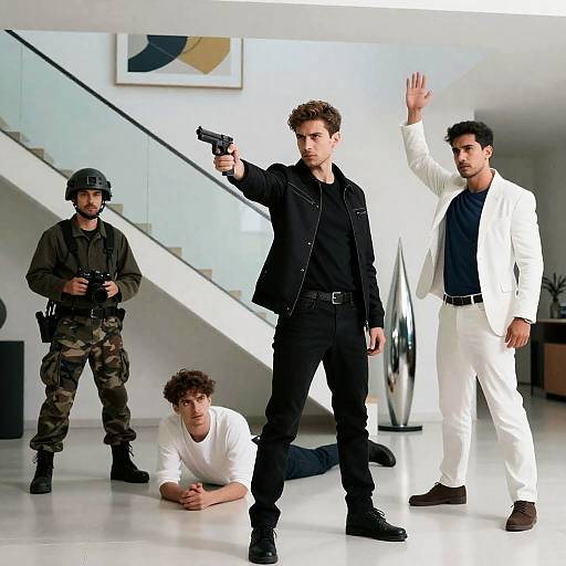 Intense Confrontation in Modern Space