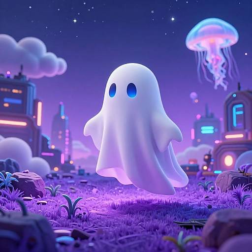 Cyberpunk Ghost Farming in Metaverse