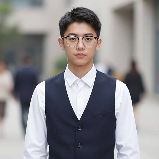 Semi-Formal Male Portrait Outdoors