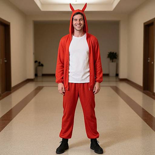 Funny Man in Costume Hall