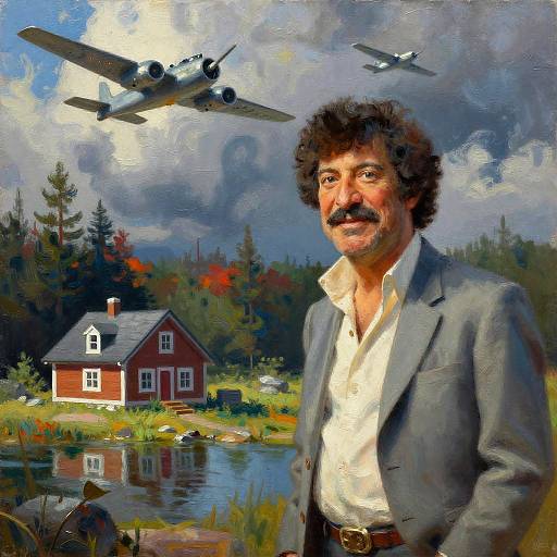 Surreal War and Peace Landscape