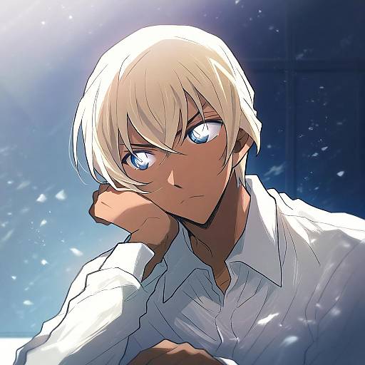 Illustration of Amuro tooru, meitantei conan in the style of Chiimako