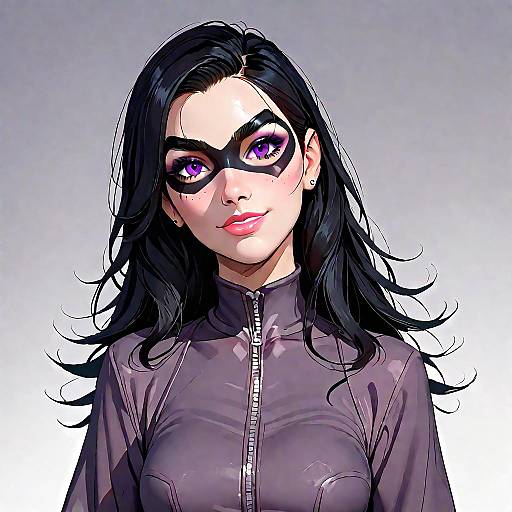 3D Portrait of Violet Parr Smiling
