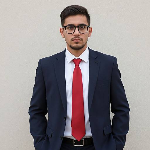 Realistic Business Man in Formal Suit