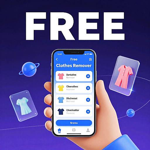 Free Clothes Remover App Promotional Poster