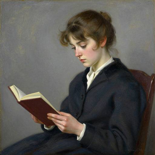 Young Woman Reading by Marcel Dyf