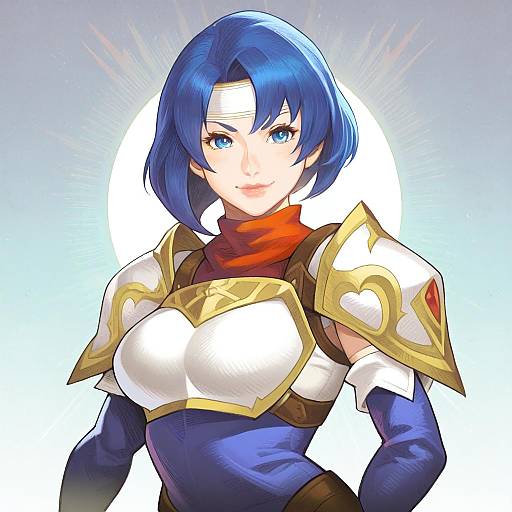 Illustration of Catria (fire emblem), fire emblem in the style of Maou alba