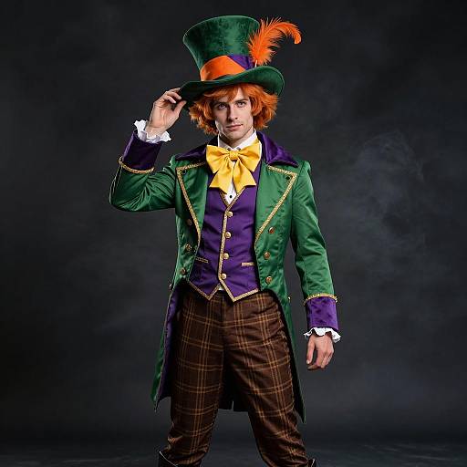 Man in Mad Hatter Costume