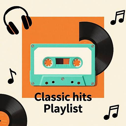 Retro Cassette Tape Playlist Design