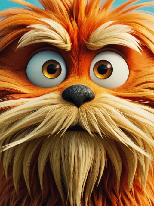 Close-up of The Lorax Face