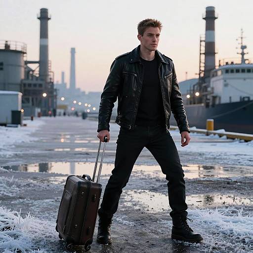 Ferb and Doofenshmirtz in Industrial Harbor