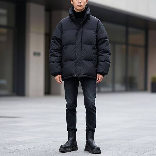 Oversized Puffer Jacket Urban Look