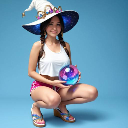 Enchanted Witch on a Broomstick