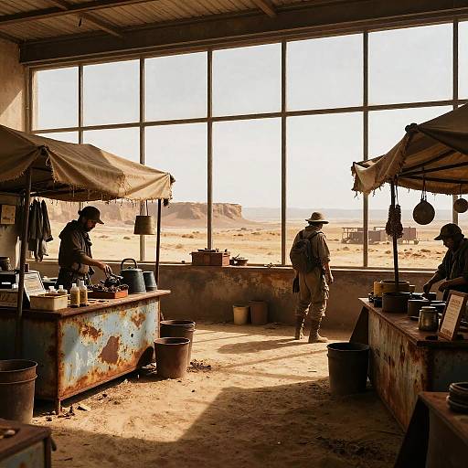 Post-Apocalyptic Mad Max Marketplace