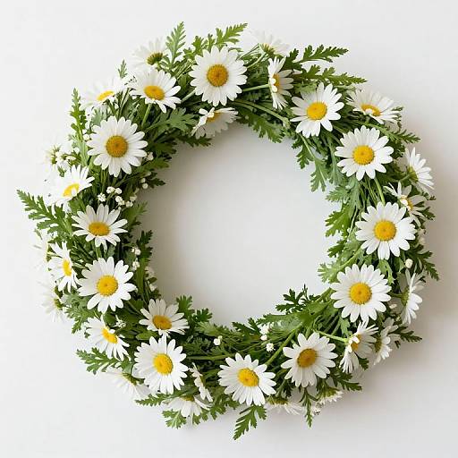 Ethereal Daisy Wreath of Serenity