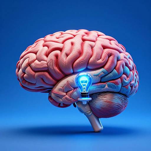 Ultrarealistic Brain Embroidery Logo