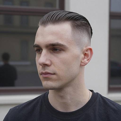 Modern Viking Haircut in Urban Setting
