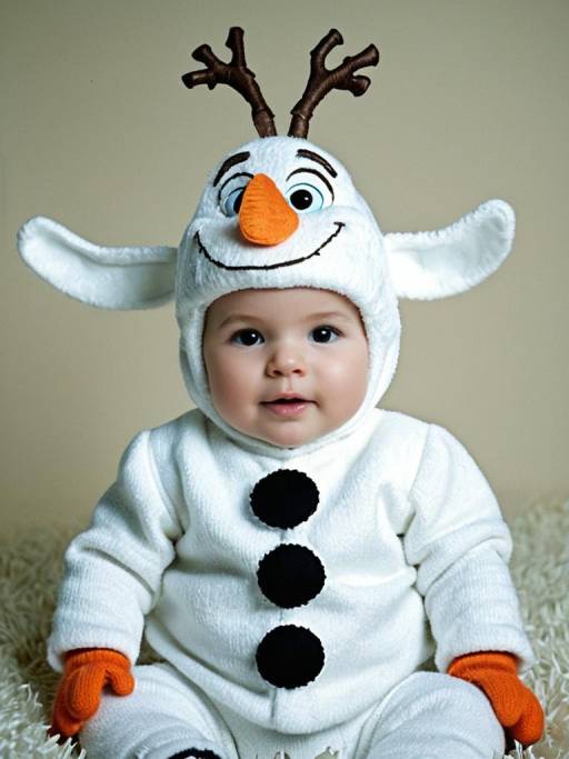 Infant in Olaf Costume