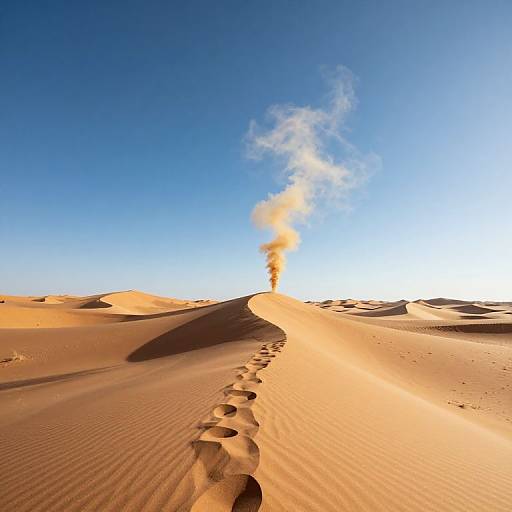 Golden Smoke Over Endless Sand Dunes