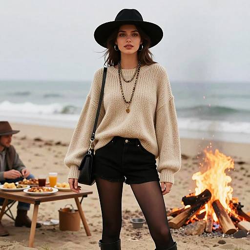 Bohemian Beachside Bonfire Beauty