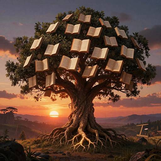 Surreal Tree of Knowledge Fantasy