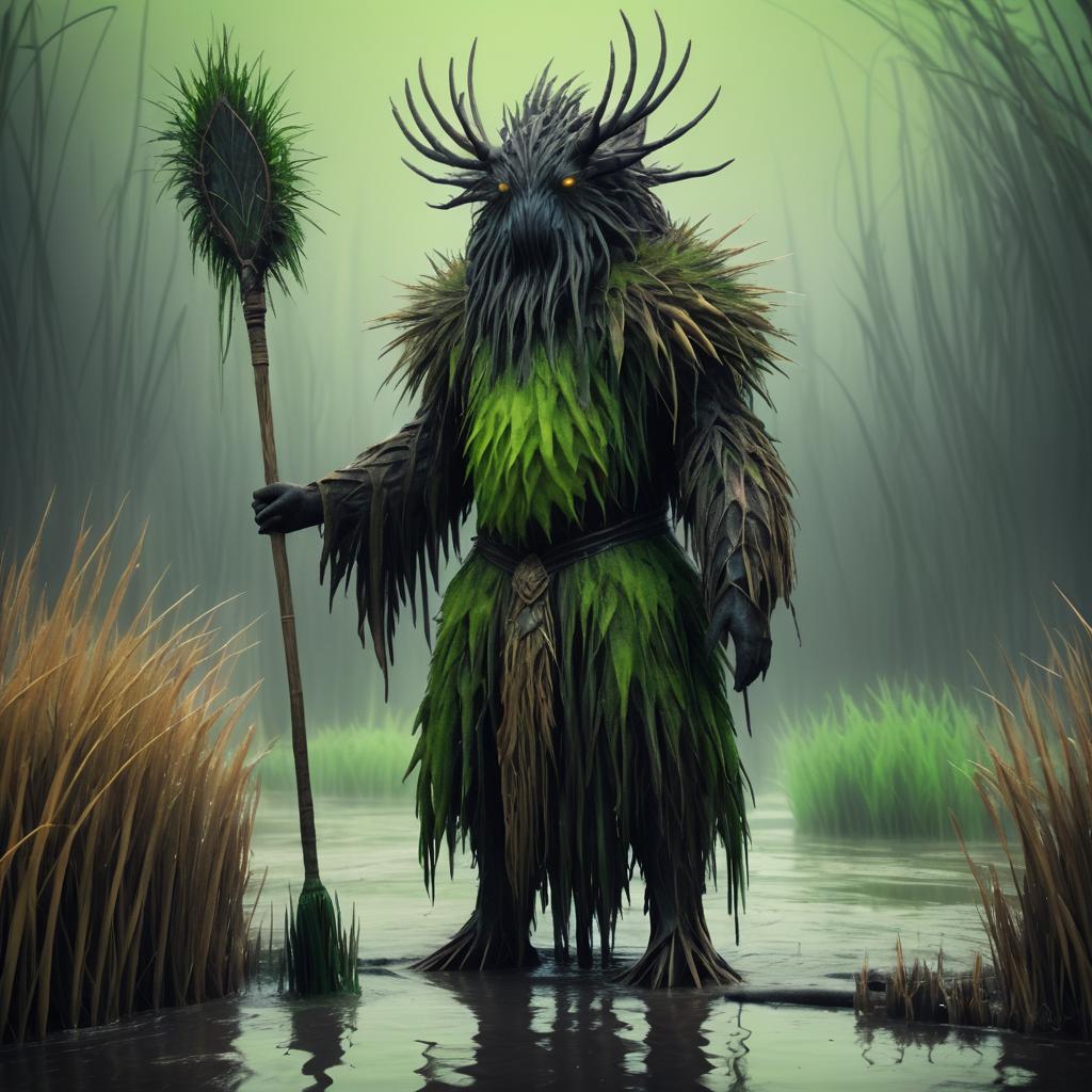 Surreal River Creature Concept Art