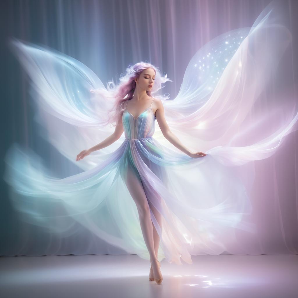 Dreamy Fairy in Pastel Blurs