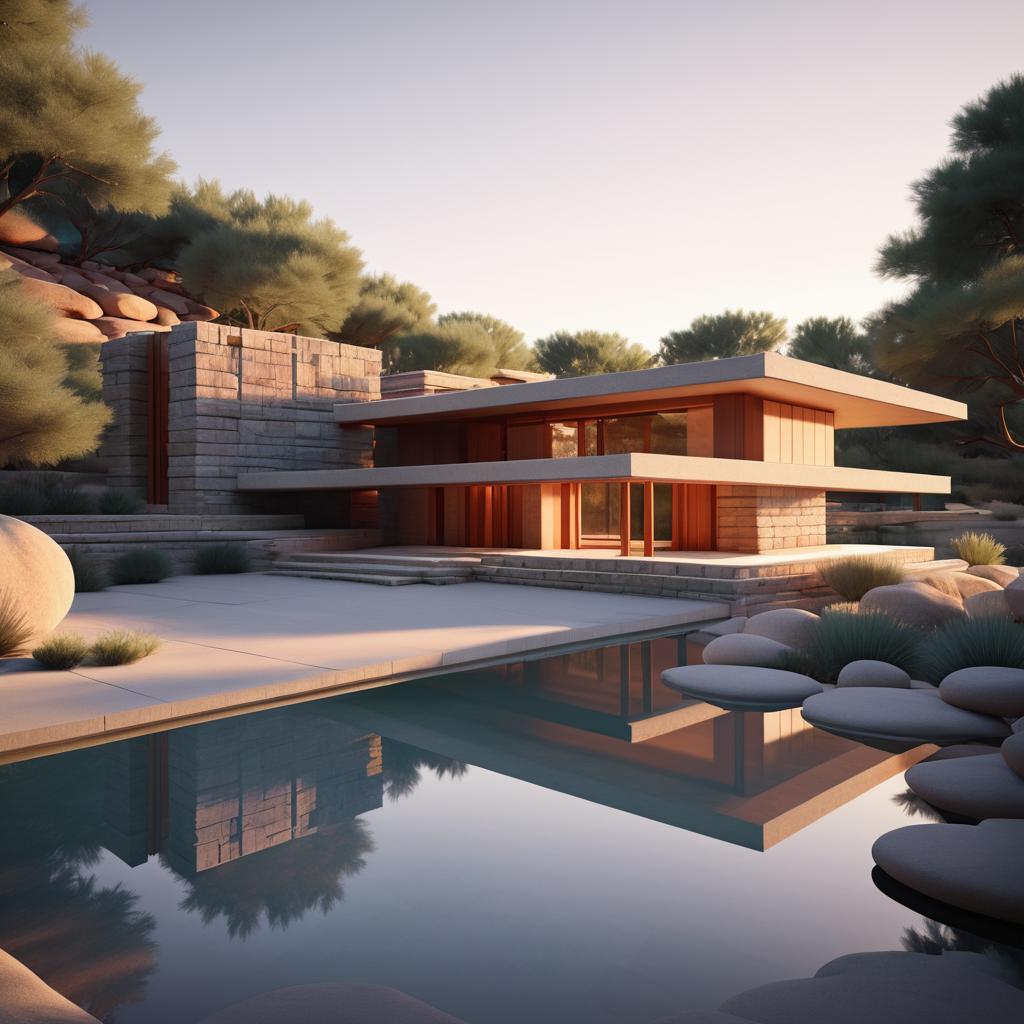 Twilight Retreat: Frank Lloyd Wright Style