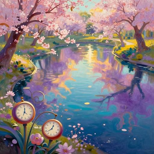 Surreal Impressionist Garden Dreamscape