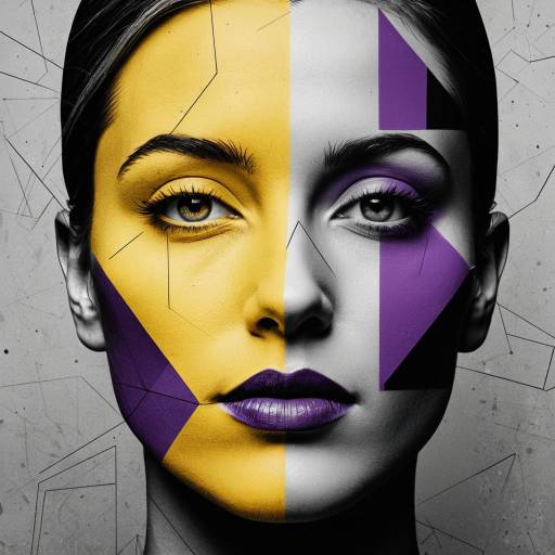 Cubist Abstract Portrait of a Woman