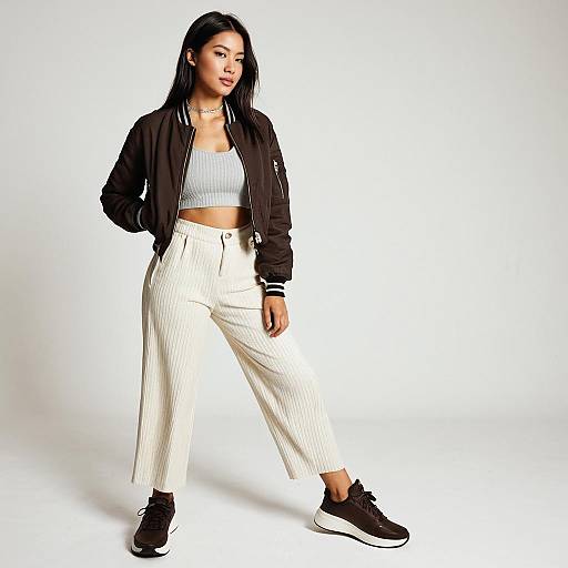 Casual Chic Woman in Studio