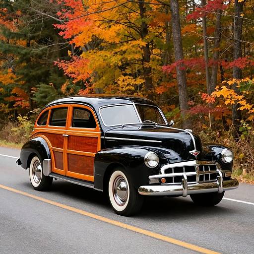 1947 Pontiac Streamliner Woody in Autumn