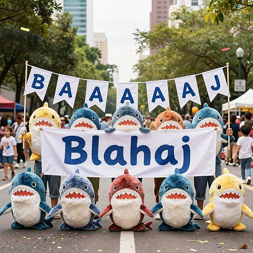 Plush Sharks Celebrate Trans Pride