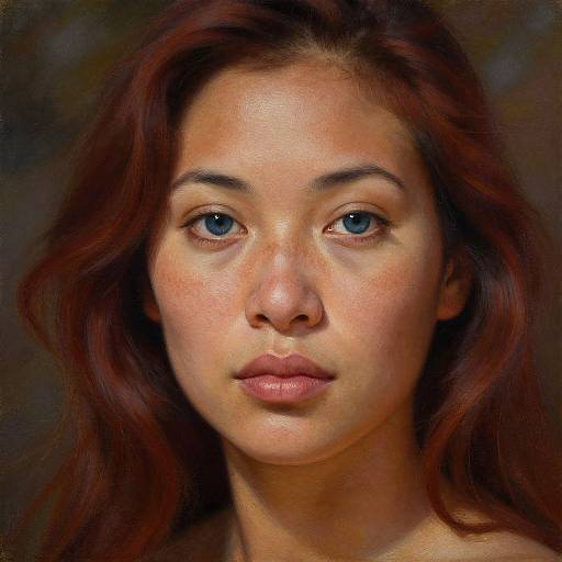 Hyperrealistic Portrait of Melanesian Woman