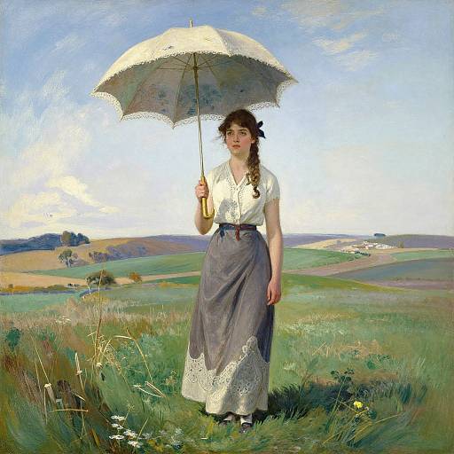 Winslow Homer's Young Woman with Parasol