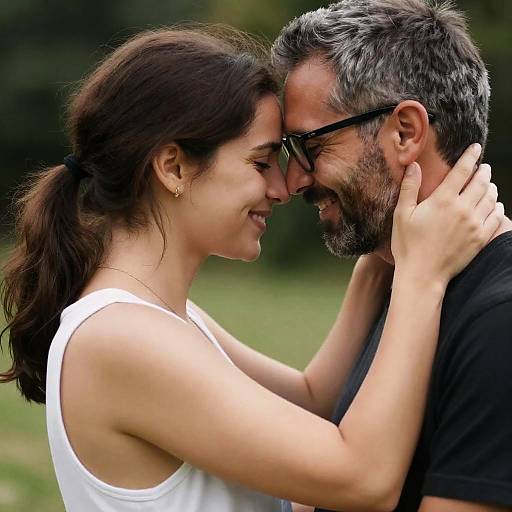 Intimate Embrace of a Couple