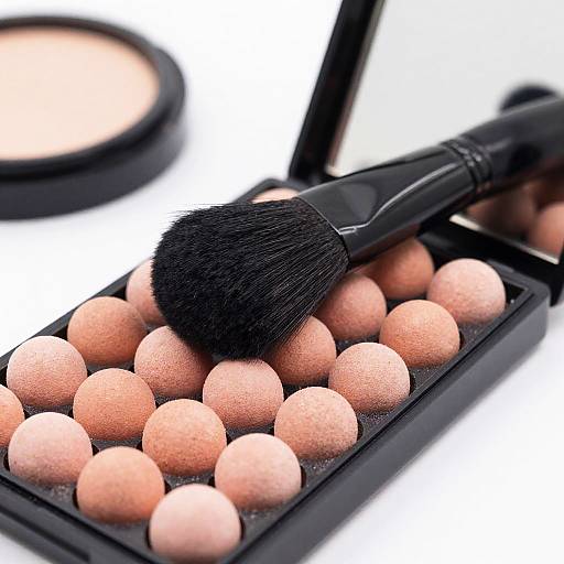 Close-Up of Black Makeup Palette