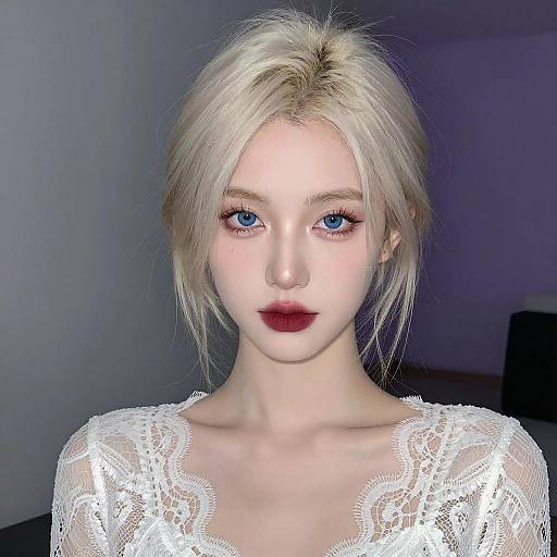 Ethereal Digital Portrait of Young Woman