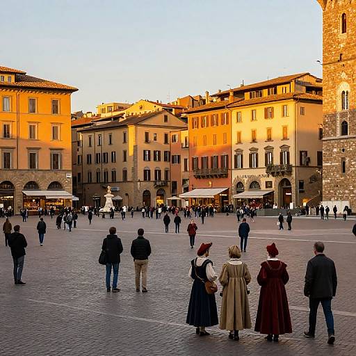 Renaissance Rome Piazza Scene