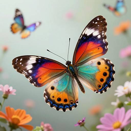 Kaleidoscopic Butterfly Dreamscape