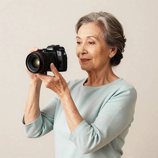 Elegant Portrait of Elderly Woman