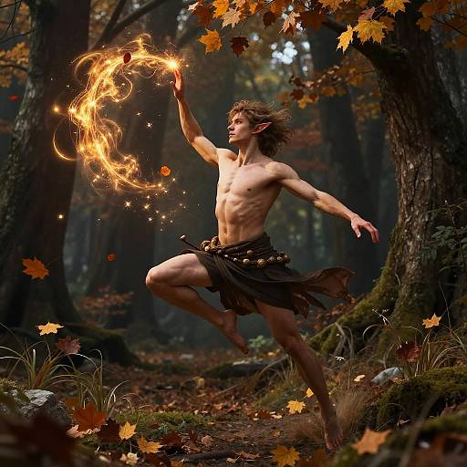Autumn Eladrin Casting Spell
