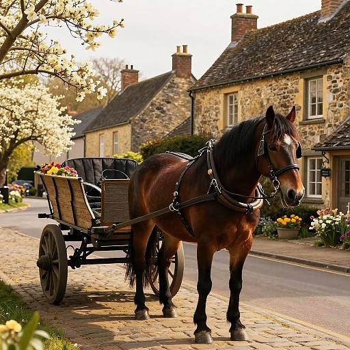 Ardenner Draft Horse in Vintage Village