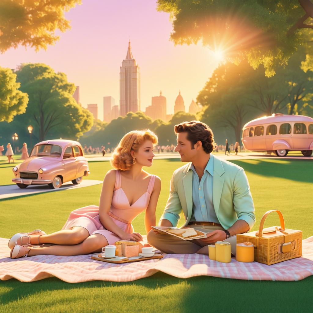 Whimsical Retro Romantic Comedy Poster